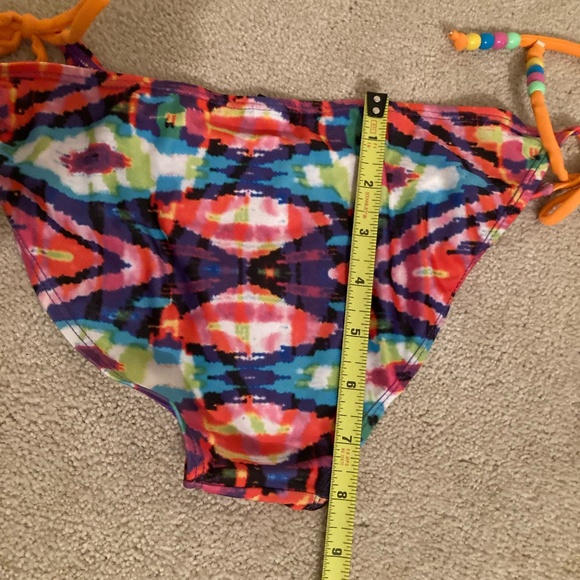 Maui Bikini Multicolored Multi Beads Ties 2 Pc Swimsuit - Picture 8 of 8